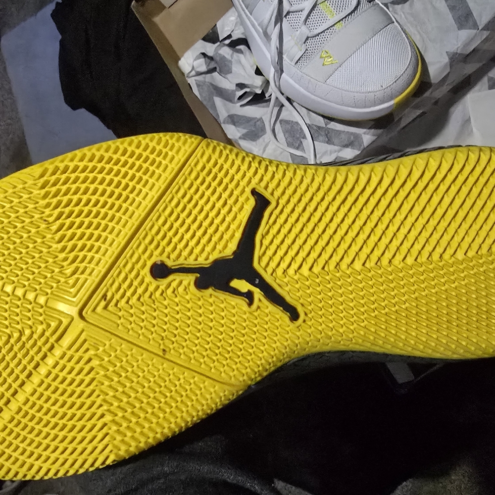 Air Jordan Sneakers with Yellow Soles